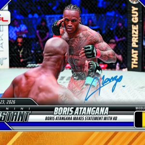 Boris Atangana - 2026 Panini Instant PFL #18 - Gold /10 Auto