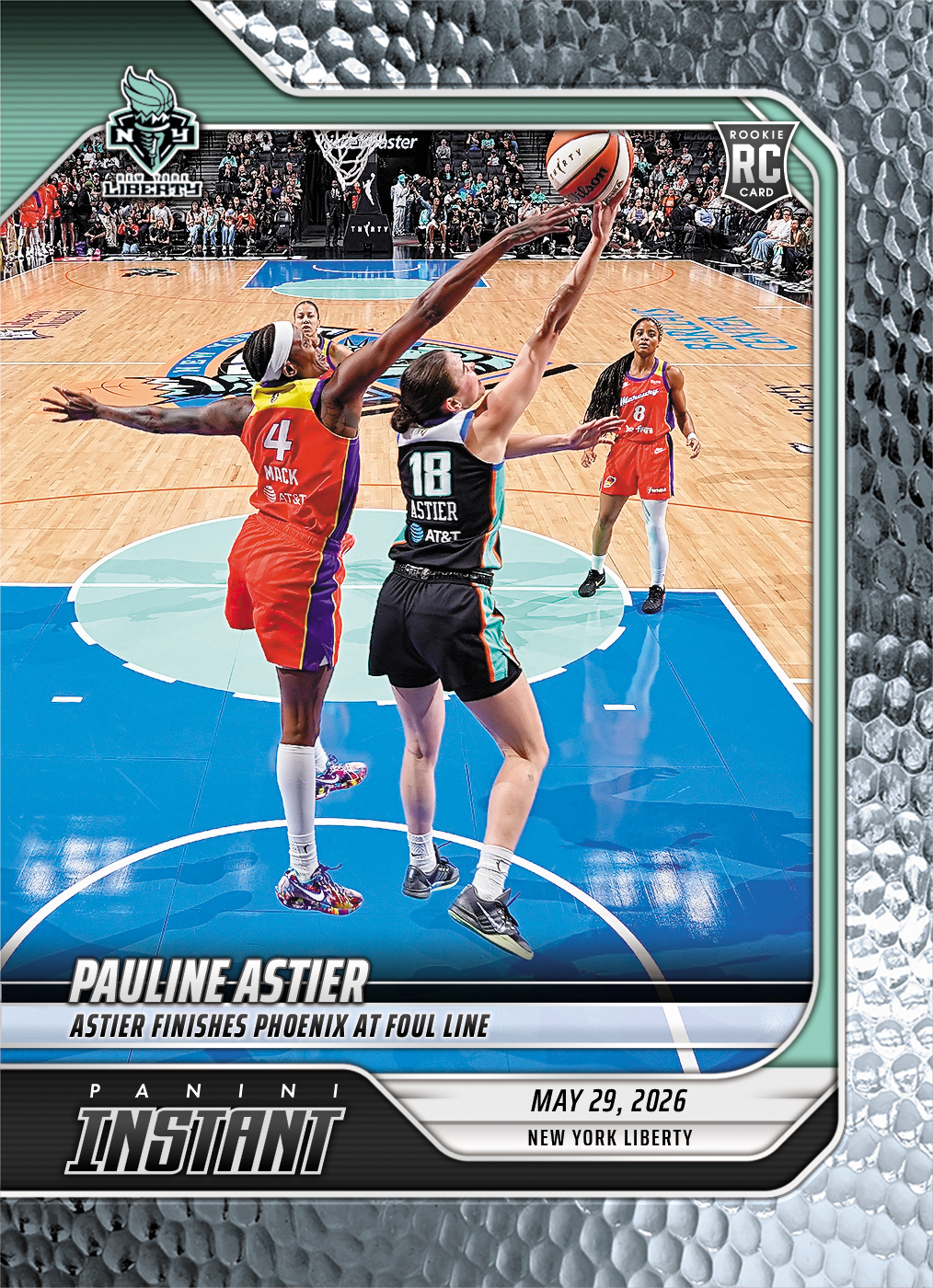 Pauline Astier - 2026 Panini Instant WNBA #104 - Metallic /5