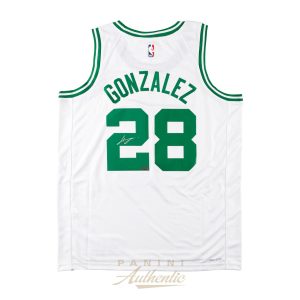Hugo Gonzales Autographed Boston Celtics White Nike Swingman Jersey ~Open Edition Item~