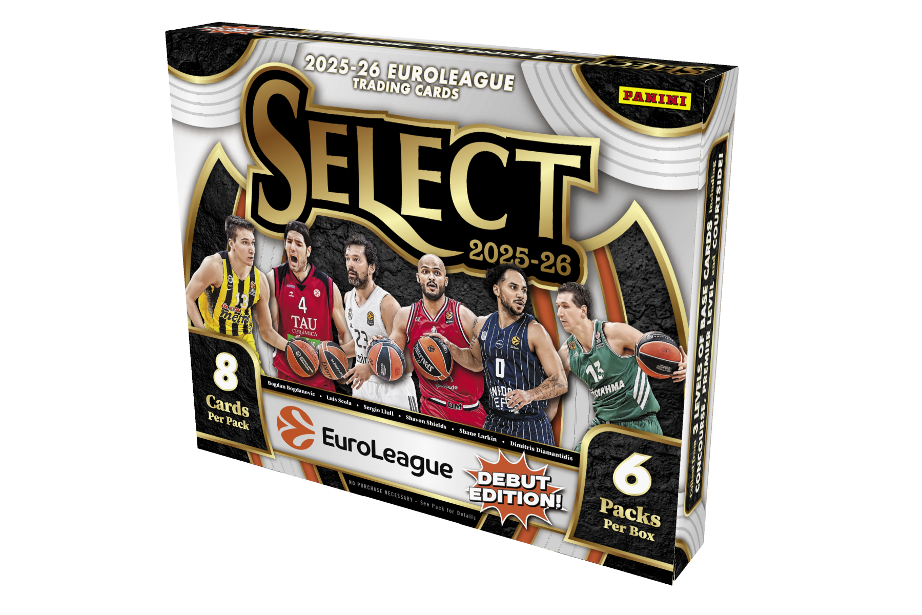 2025-26 Panini Select Euroleague Trading Card Box (Hobby)