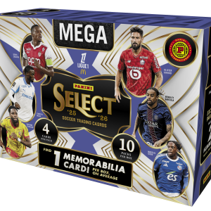 2025-26 Panini Select Ligue 1 Trading Card Box (Hobby International Mega Box)