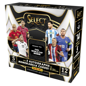 2025-26 Panini Select Road to FIFA World Cup 2026™ Trading Card Box (Hobby)