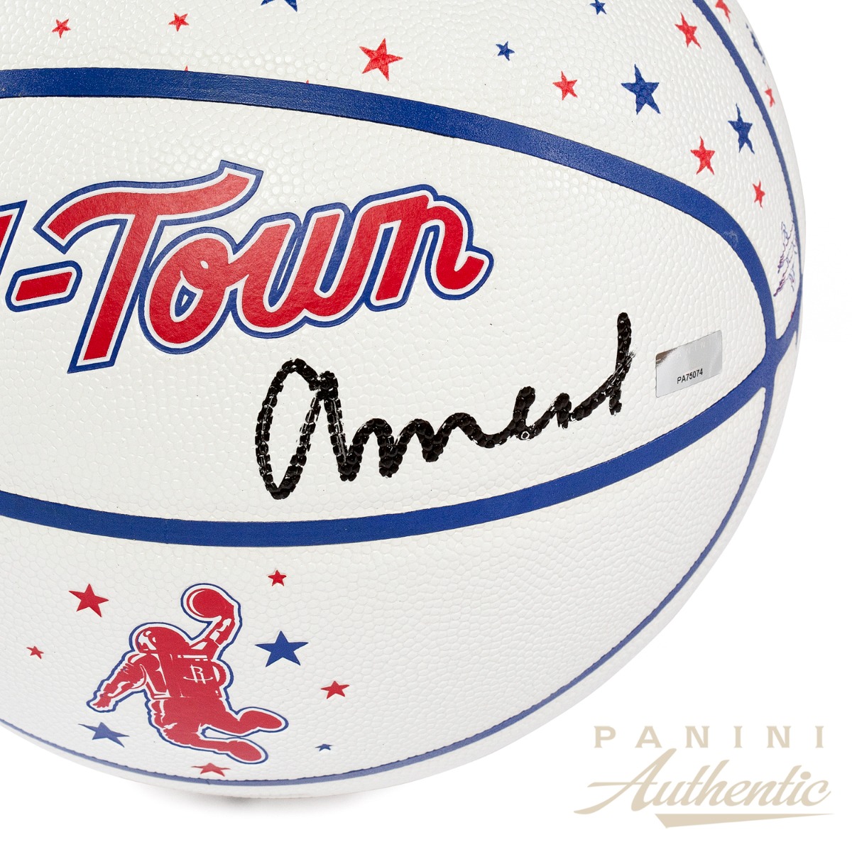 Amen Thompson Autographed Houston Rockets Wilson Hometown Heroes City Edition Basketball ~Open Edition Item~ - Image 2