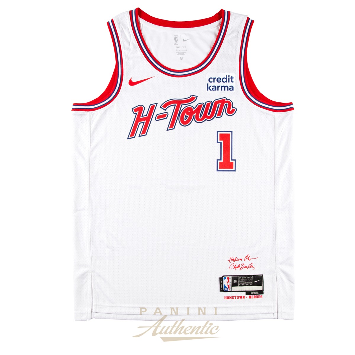 Amen Thompson Autographed Houston Rockets Hometown Heroes Swingman Jersey ~Open Edition Item~ - Image 2