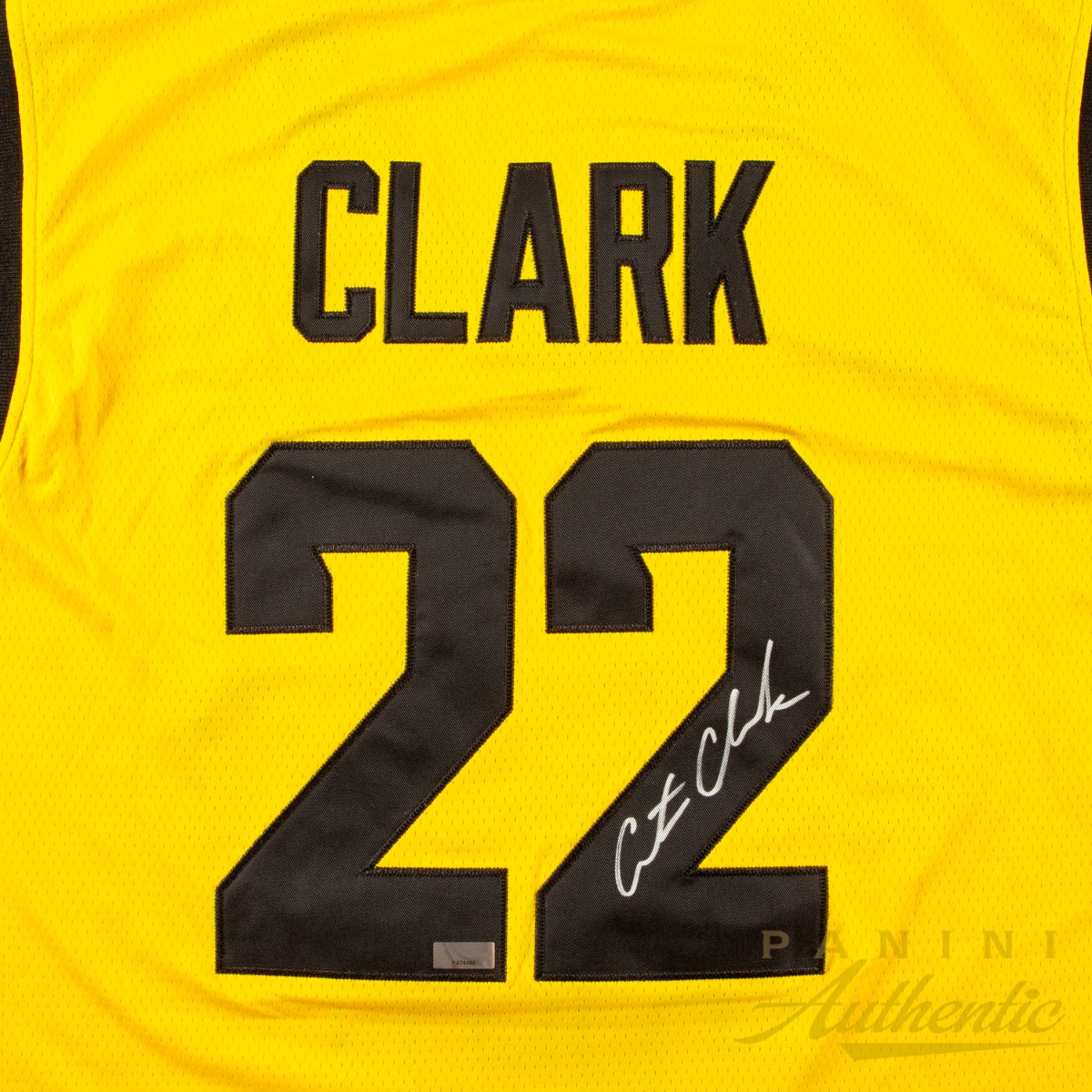 Caitlin Clark Autographed Iowa Hawkeyes Yellow Nike 2024 Final Four Replica Jersey ~Open Edition Item~ - Image 2