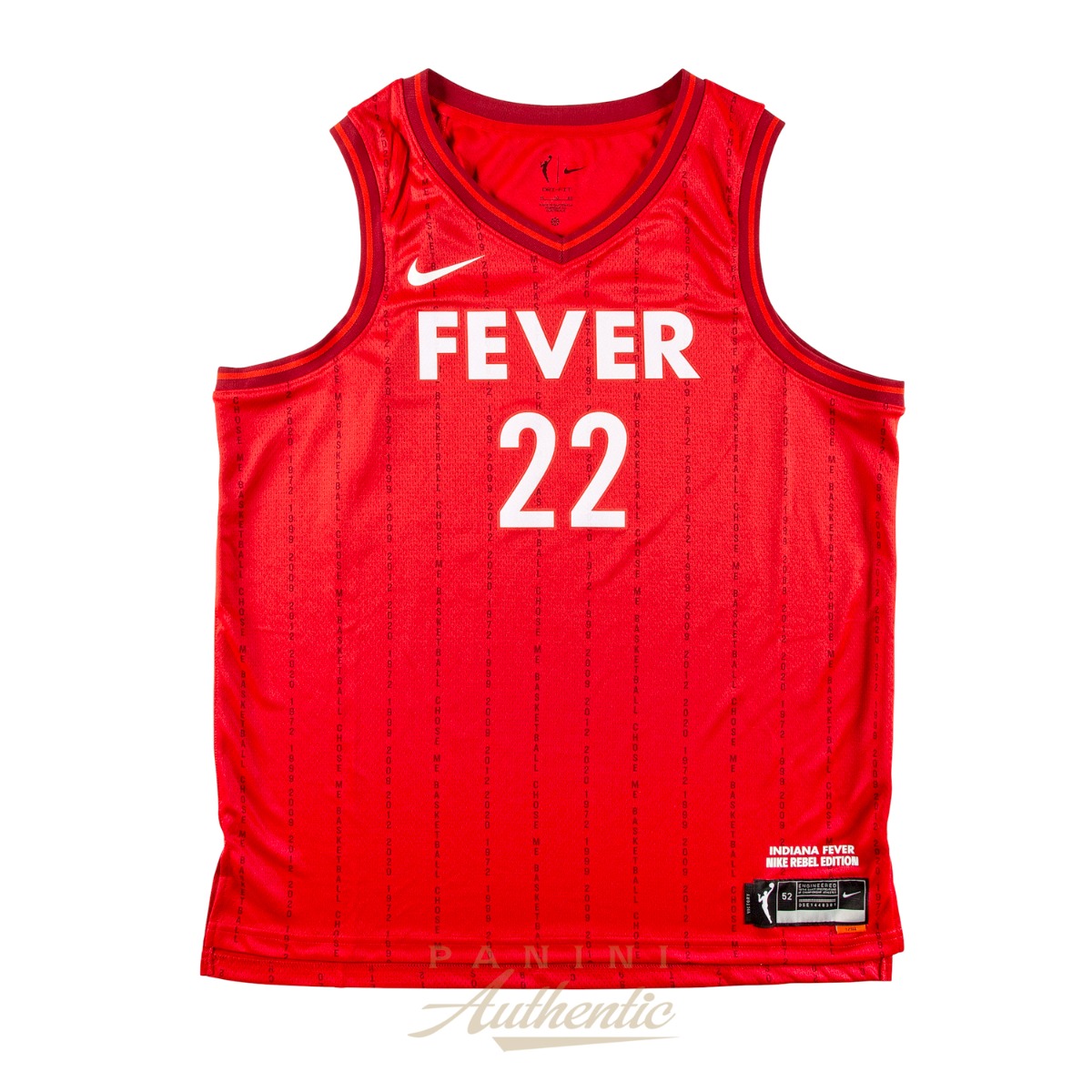 Caitlin Clark Autographed Indiana Fever Red Rebel Edition Victory Player Jersey ~Open Edition Item~ - Image 3