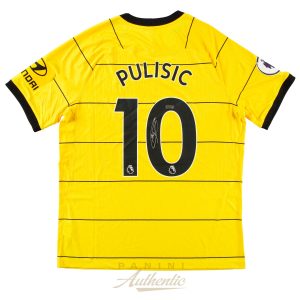 Christian Pulisic Autographed 2021-22 Chelsea FC #10 Authentic Yellow Away Jersey ~Open Edition Item~