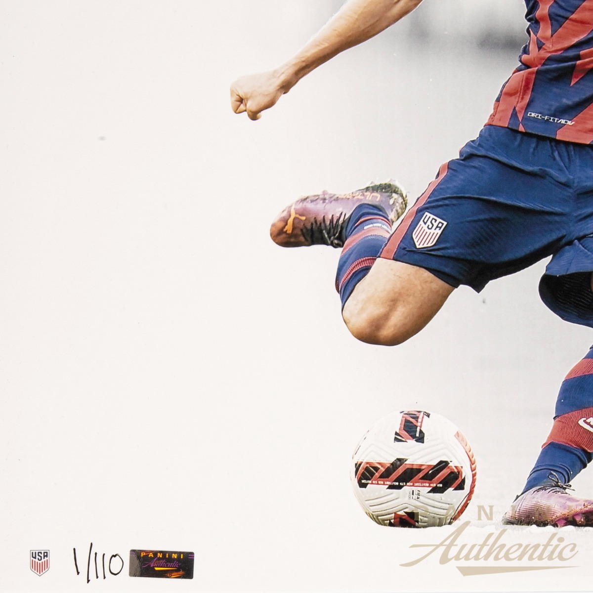 Christian Pulisic Autographed 14x28 "White Out - Stars & Stripes" Photograph ~Limited Edition to 110~ - Image 4