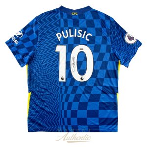 Christian Pulisic Autographed 2021-22 Chelsea FC #10 Replica Blue Home Jersey ~Open Edition Item~