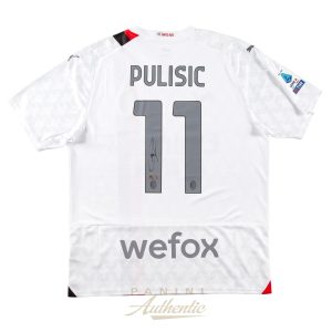 Christian Pulisic Autographed 2023-24 AC Milan White Replica Away Jersey ~Open Edition Item~