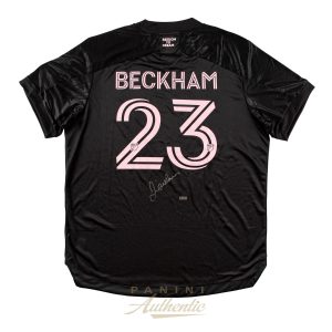 David Beckham Autographed Black Inter Miami CF Adidas Authentic Jersey ~Open Edition Item~