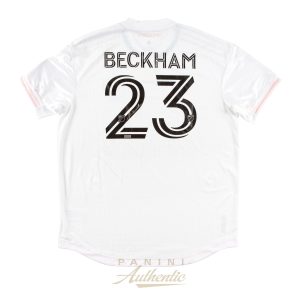 David Beckham Autographed White Inter Miami CF Adidas Authentic Jersey ~Open Edition Item~