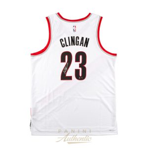Donovan Clingan Autographed Portland Trailblazers White Nike Swingman Jersey ~Open Edition Item~