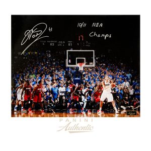 Dirk Nowitzki Autographed 16x20 "Seconds" Photograph with "10-11 NBA Champs" Inscription ~Limited to 141~