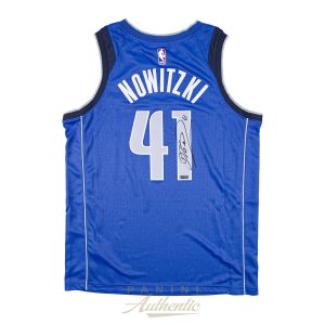 Dirk Nowitzki Autographed Nike Dallas Mavericks Blue Swingman Jersey ~Open Edition Item~