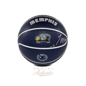 Ja Morant Autographed Wilson NBA 75th Anniversary Memphis Grizzlies City Edition Basketball ~Open Edition Item~