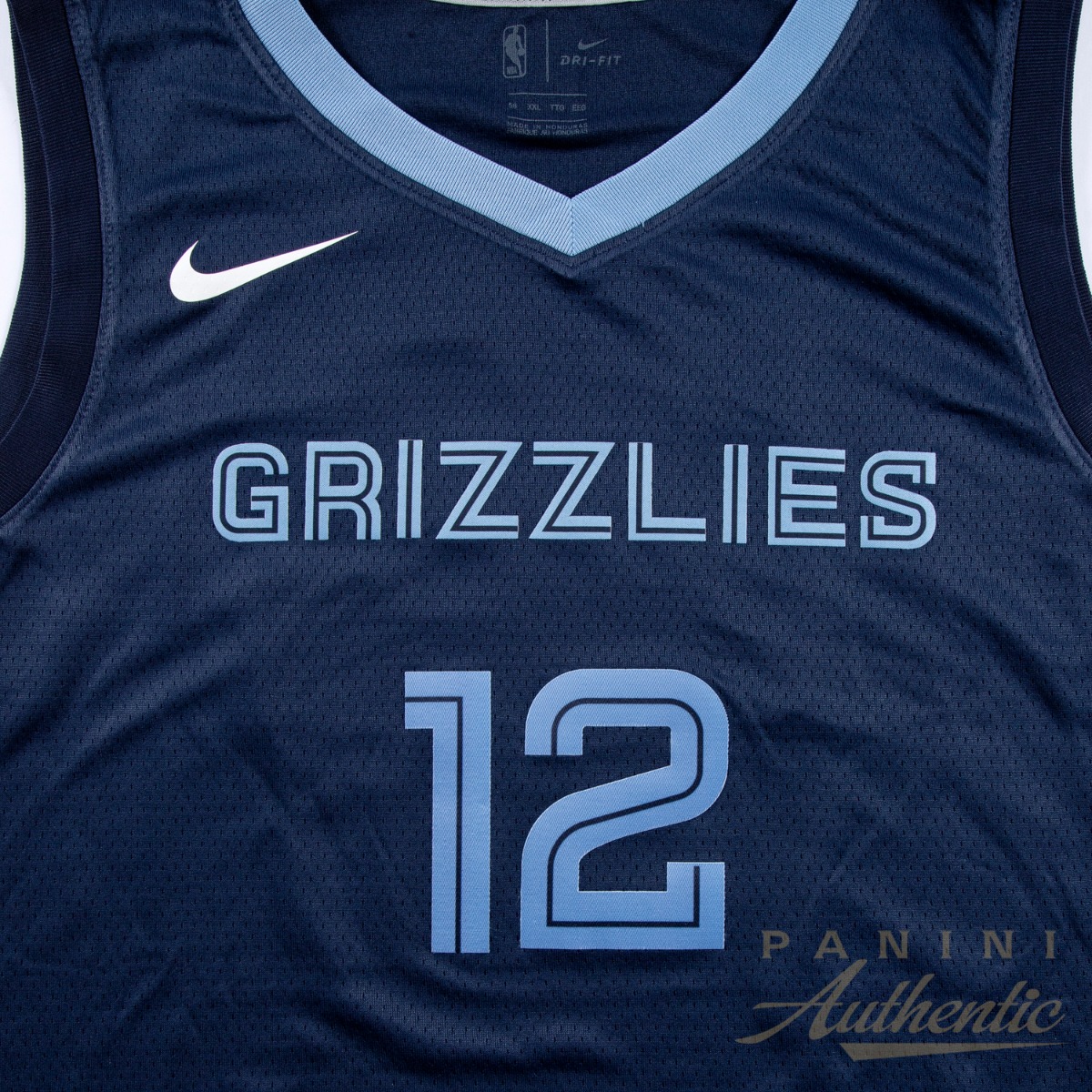 Ja Morant Autographed Memphis Grizzlies Navy Blue Nike Swingman Jersey ~Open Edition Item~ - Image 4