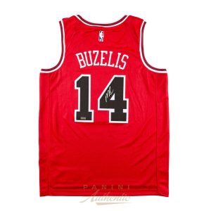 Matas Buzelis Autographed Chicago Bulls Red Nike Swingman Jersey ~Open Edition Item~