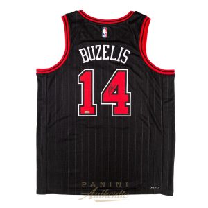 Matas Buzelis Autographed Chicago Bulls Black Jordan Brand Swingman Jersey ~Open Edition Item~