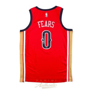 Jeremiah Fears Autographed New Orleans Pelicans Red Nike Swingman Jersey ~Open Edition Item~