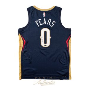 Jeremiah Fears Autographed New Orleans Pelicans Navy Blue Nike Swingman Jersey ~Open Edition Item~