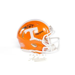 Joe Milton Autographed Tennessee Volunteers Orange Riddell Speed Mini Helmet with "Go Vols" Inscription ~Limited Edition to 25~