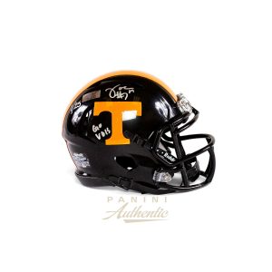 Joe Milton Autographed Tennessee Volunteers Black Riddell Speed Mini Helmet with "Go Vols" Inscription ~Limited Edition to 25~