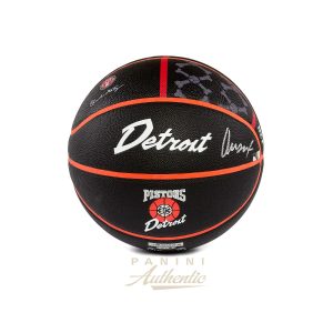 Ausar Thompson Autographed Black Detroit Pistons Wilson City Edition Collectors Basketball ~Open Edition Item~