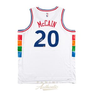 Jared McCain Autographed Philadelphia 76ers 2024-25 White City Edition Swingman Jersey ~Open Edition Item~