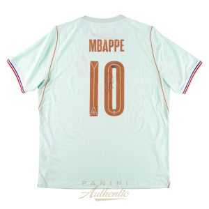 Kylian Mbappe Autographed 2026 France National Team Mint Green Replica Away Jersey ~Open Edition Item~