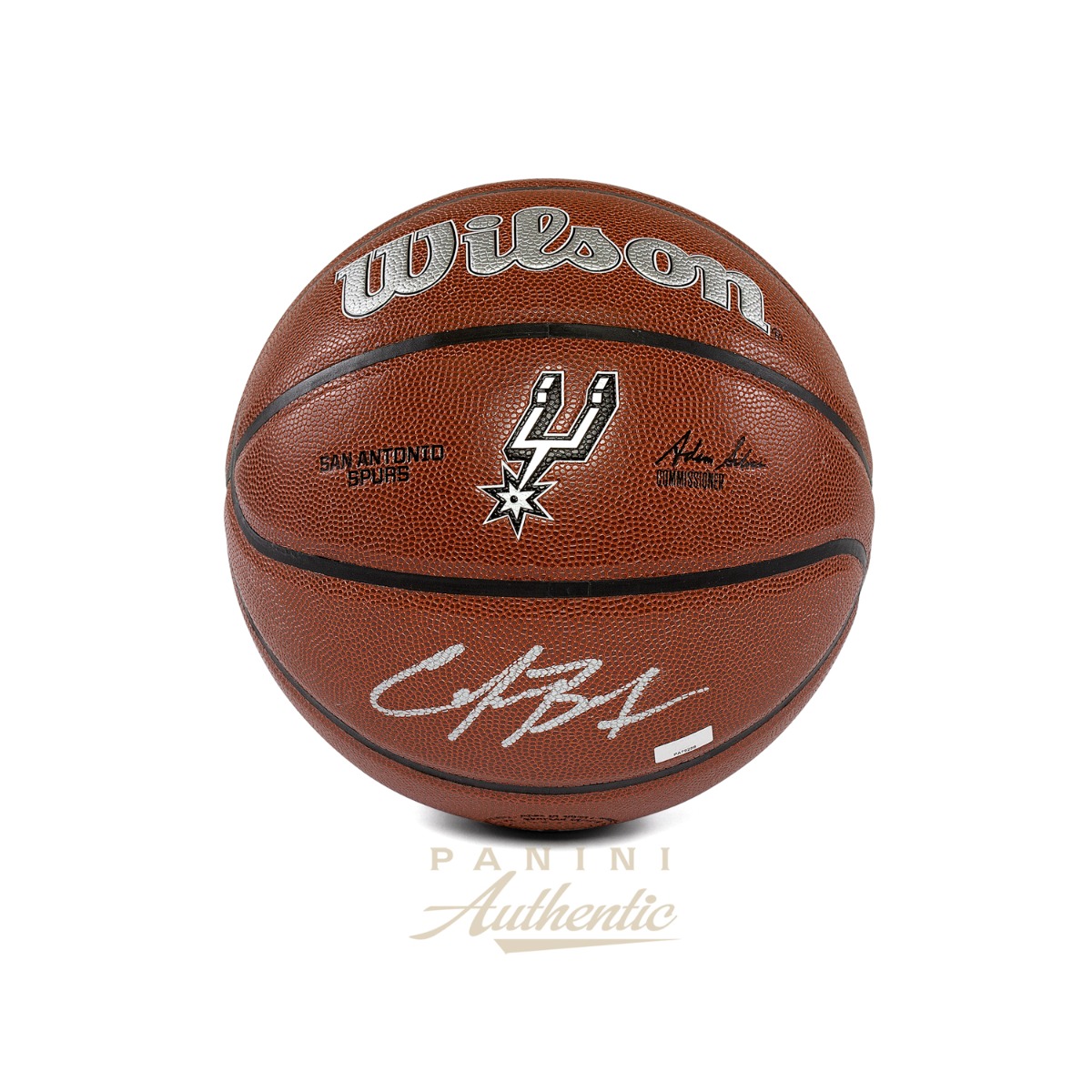Carter Bryant Autographed Wilson San Antonio Spurs Team Alliance Replica Basketball ~Open Edition Item~