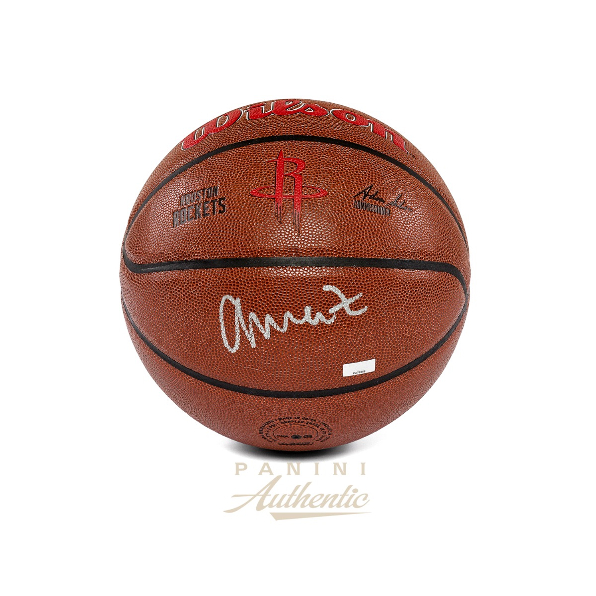 Amen Thompson Autographed Wilson Houston Rockets Team Alliance Replica Basketball ~Open Edition Item~