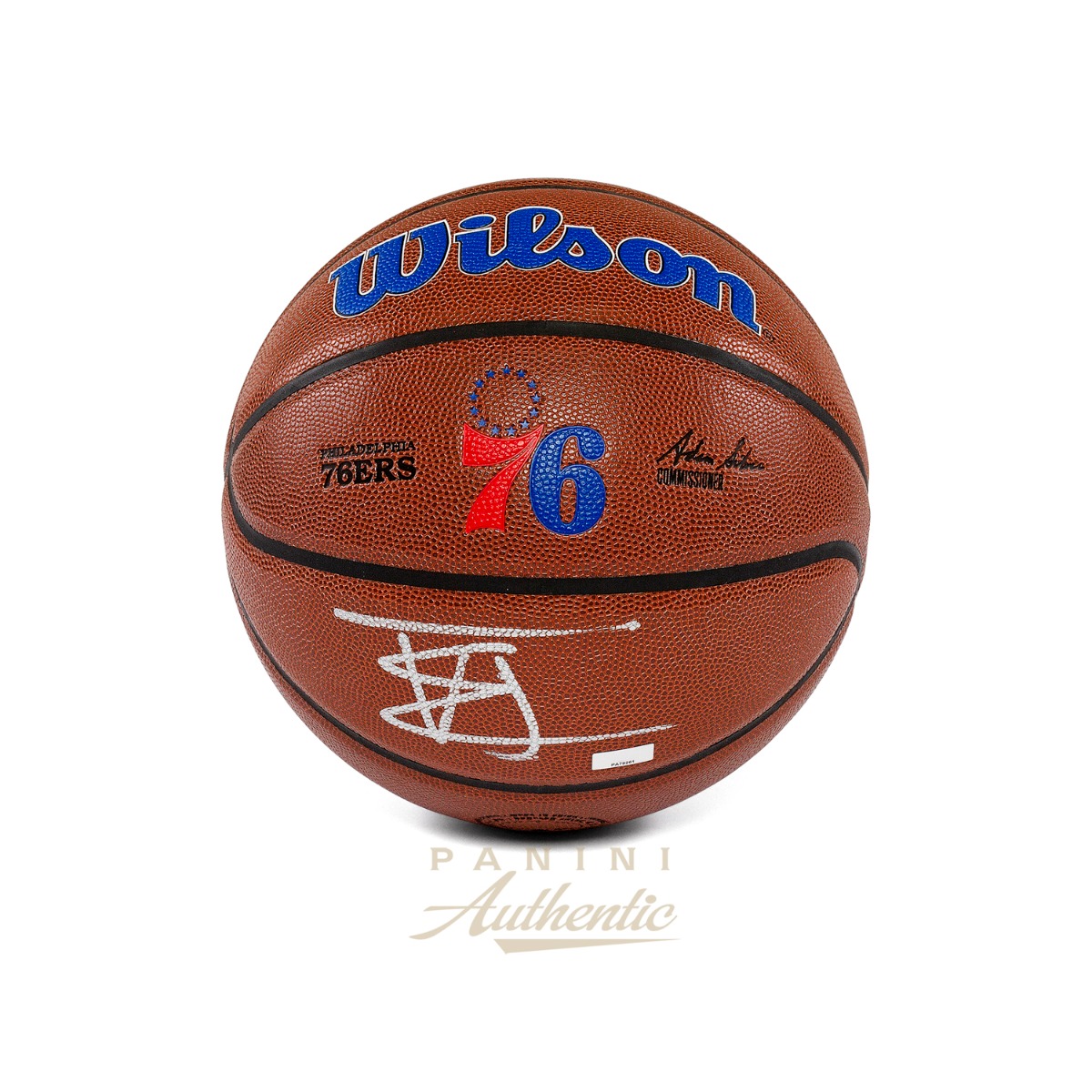 VJ Edgecombe Autographed Wilson Philadelphia 76ers Team Alliance Replica Basketball ~Open Edition Item~