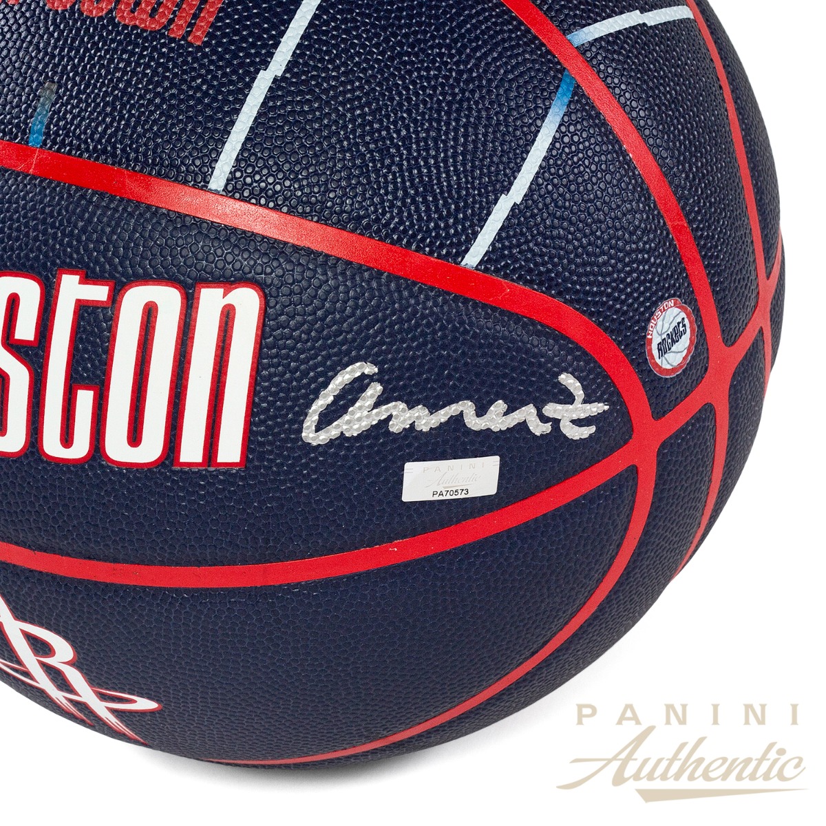 Amen Thompson Autographed Houston Rockets Wilson City Edition Collectors Basketball ~Open Edition Item~ - Image 2