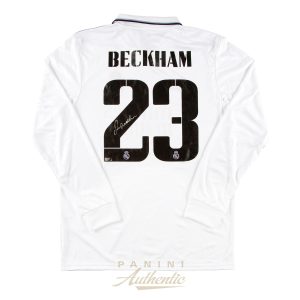 David Beckham Autographed #23 Real Madrid 2022-23 Replica Long-Sleeve Home Jersey ~Open Edition Item~