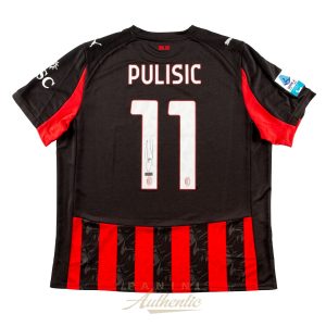 Christian Pulisic Autographed 2025-26 AC Milan Red/Black Replica Home Jersey ~Open Edition Item~