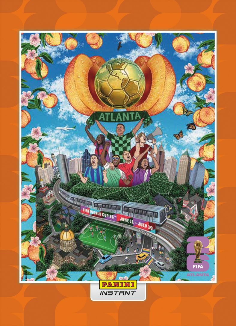 Atlanta - Panini Instant FIFA World Cup 2026™ Host City Poster Card - Orange /99