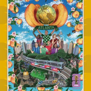 Atlanta - Panini Instant FIFA World Cup 2026™ Host City Poster Card - Gold /10