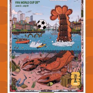 Boston - Panini Instant FIFA World Cup 2026™ Host City Poster Card - Orange /99