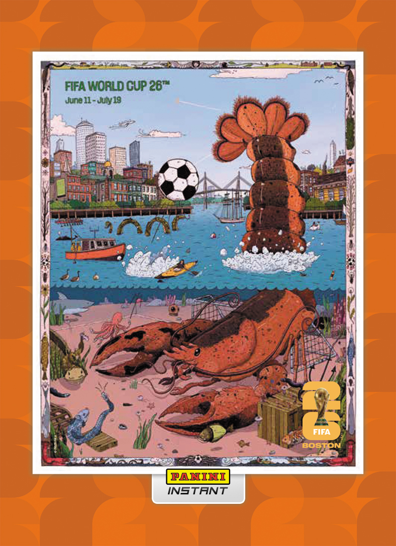 Boston - Panini Instant FIFA World Cup 2026™ Host City Poster Card - Orange /99