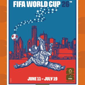 Dallas - Panini Instant FIFA World Cup 2026™ Host City Poster Card - Orange /99