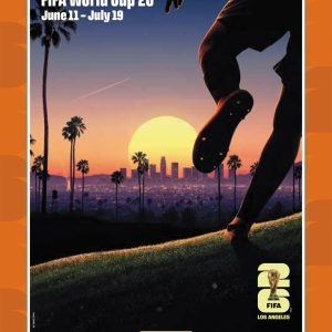 Los Angeles - Panini Instant FIFA World Cup 2026™ Host City Poster Card - Orange /99