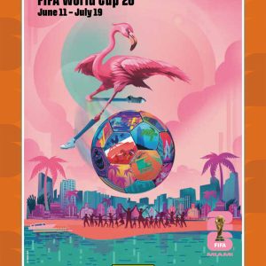 Miami - Panini Instant FIFA World Cup 2026™ Host City Poster Card - Orange /99