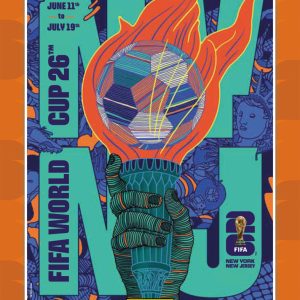 New York/New Jersey - Panini Instant FIFA World Cup 2026™ Host City Poster Card - Orange /99