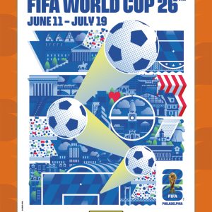 Philadelphia - Panini Instant FIFA World Cup 2026™ Host City Poster Card - Orange /99