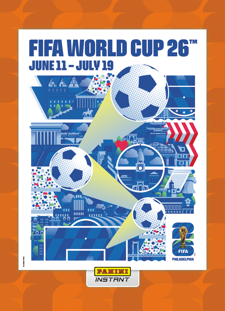 Philadelphia - Panini Instant FIFA World Cup 2026™ Host City Poster Card - Orange /99