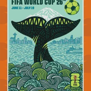 Seattle - Panini Instant FIFA World Cup 2026™ Host City Poster Card - Orange /99
