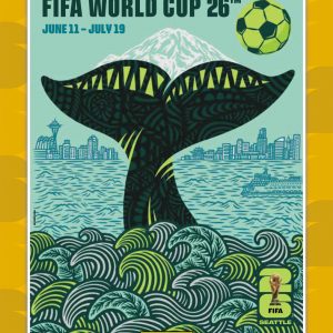 Seattle - Panini Instant FIFA World Cup 2026™ Host City Poster Card - Gold /10
