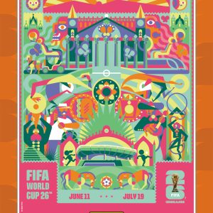 Guadalajara - Panini Instant FIFA World Cup 2026™ Host City Poster Card - Orange /99