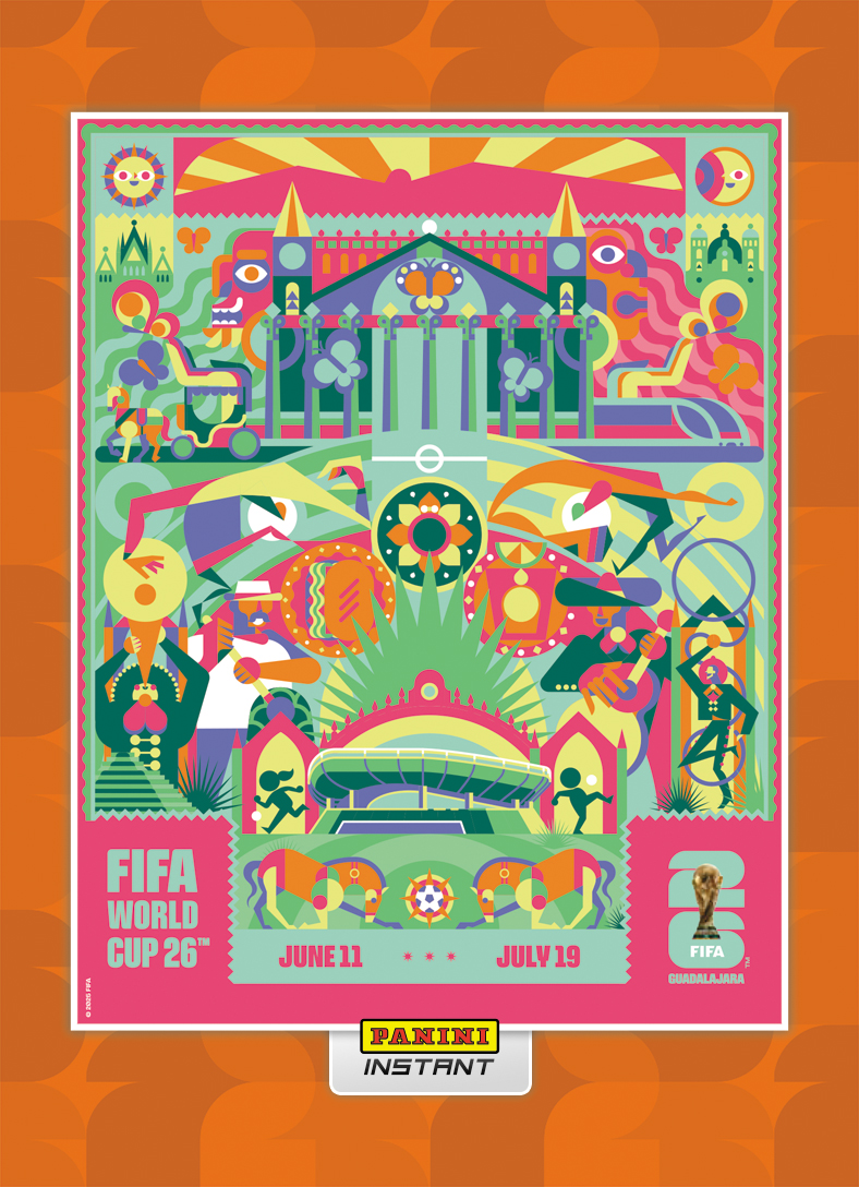 Guadalajara - Panini Instant FIFA World Cup 2026™ Host City Poster Card - Orange /99